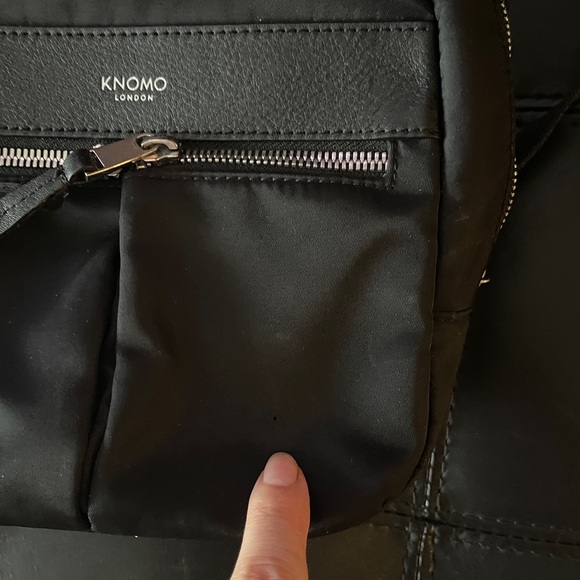 KNOMO London XS 9.5” Beauchamp Double Compartment Backpack in Black - Picture 10 of 14